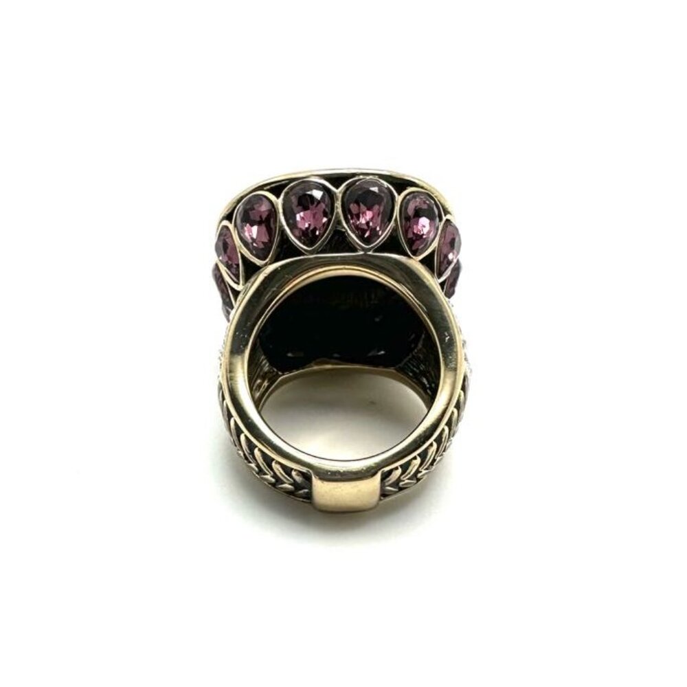 Heidi Daus "Take That" Multi-Crystal Hot Pink Cocktail Statement Ring Size 5 - Picture 5 of 5